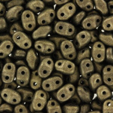 Matubo MiniDuo Perlen 4x2.5mm Metallic suede - gold